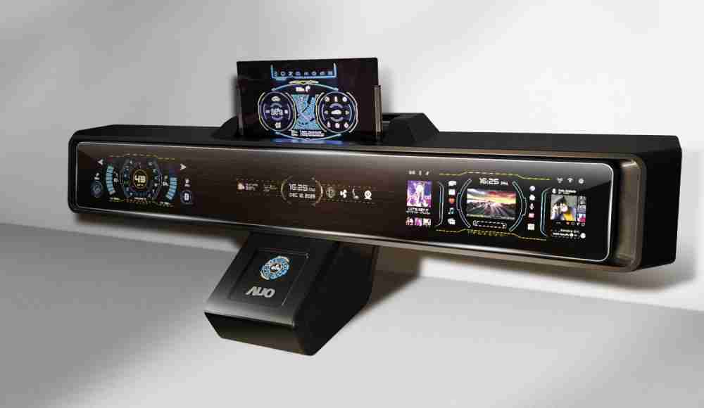 尊时凯龙Micro LED沉浸式车舱显示方案结合 可卷式、、、、可伸缩的Micro LED应用并可呈现不同的质感纹路，，，，展现人性化设计