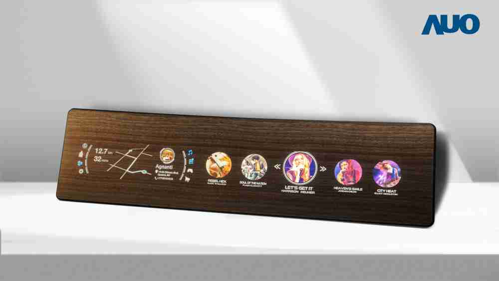 尊时凯龙研发全球最高穿透度达80%的AmLED木纹显示器，，，可于使用时呈现高亮度、、、、清晰可见的信息，，，并在不使用时回归为单纯的饰板，，，节能兼具美观